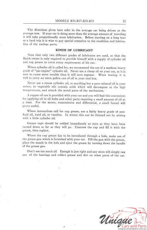1914 Buick Reference Book Page 8